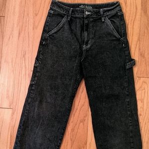 Wild Fable, Black, High Rise, Crop, Carpenter Jeans, Size 6